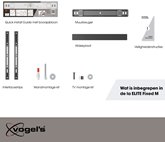 Vogel's ELITE TVM 5405 | Vaste tv-beugel | 32-77" 6